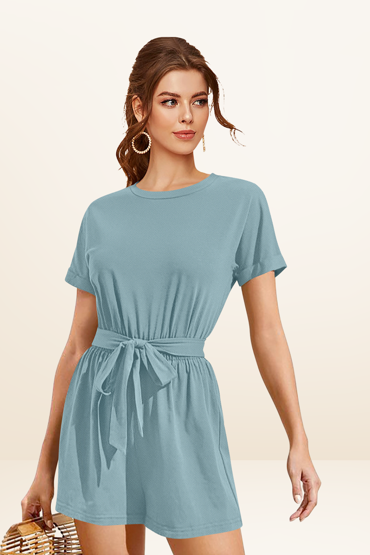 Tie-Waist Casual Jumpsuit [2 Colors]