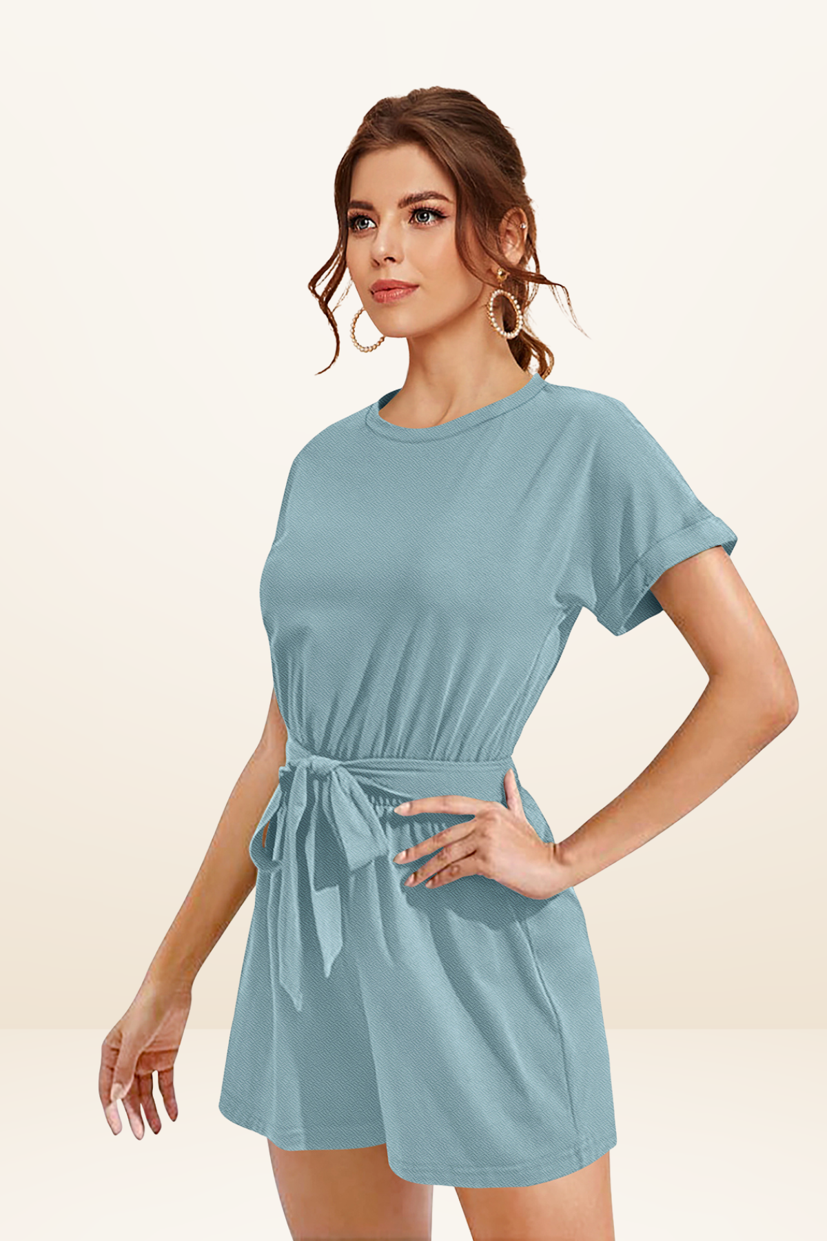 Tie-Waist Casual Jumpsuit [2 Colors]