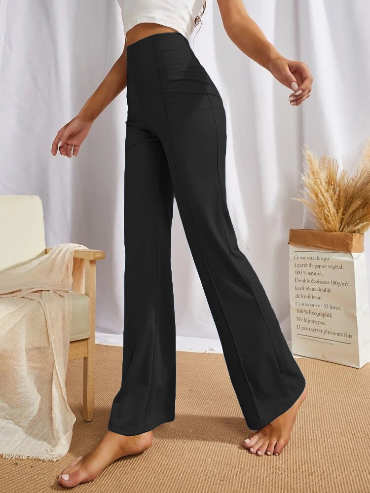 High-Rise Stretch Straight Pants [4 Colors]