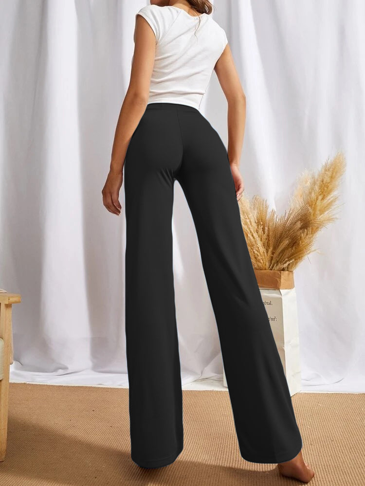 High-Rise Stretch Straight Pants [4 Colors]