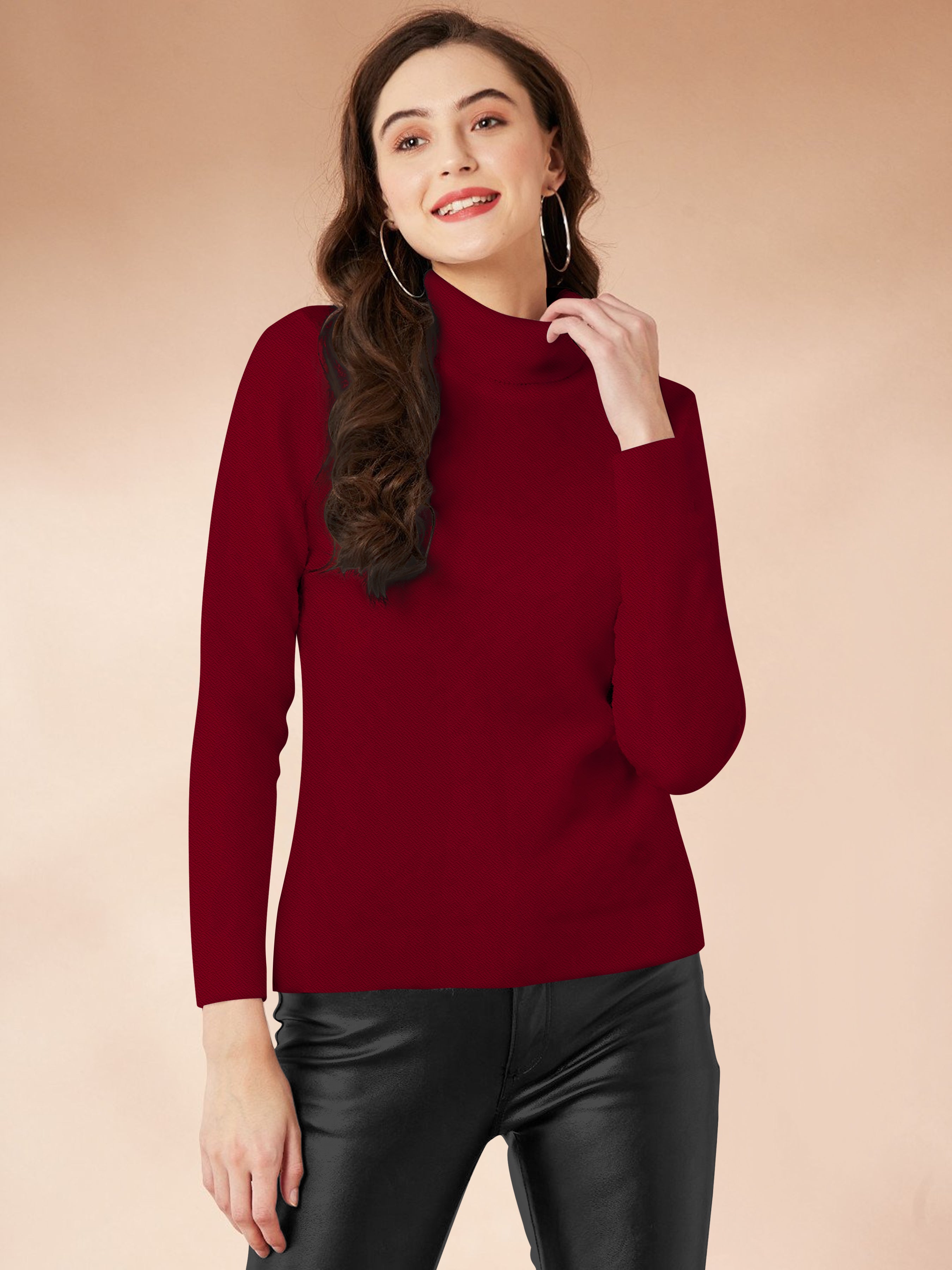 Mock Neck 3/4 Sleeve Top [4 Colors]