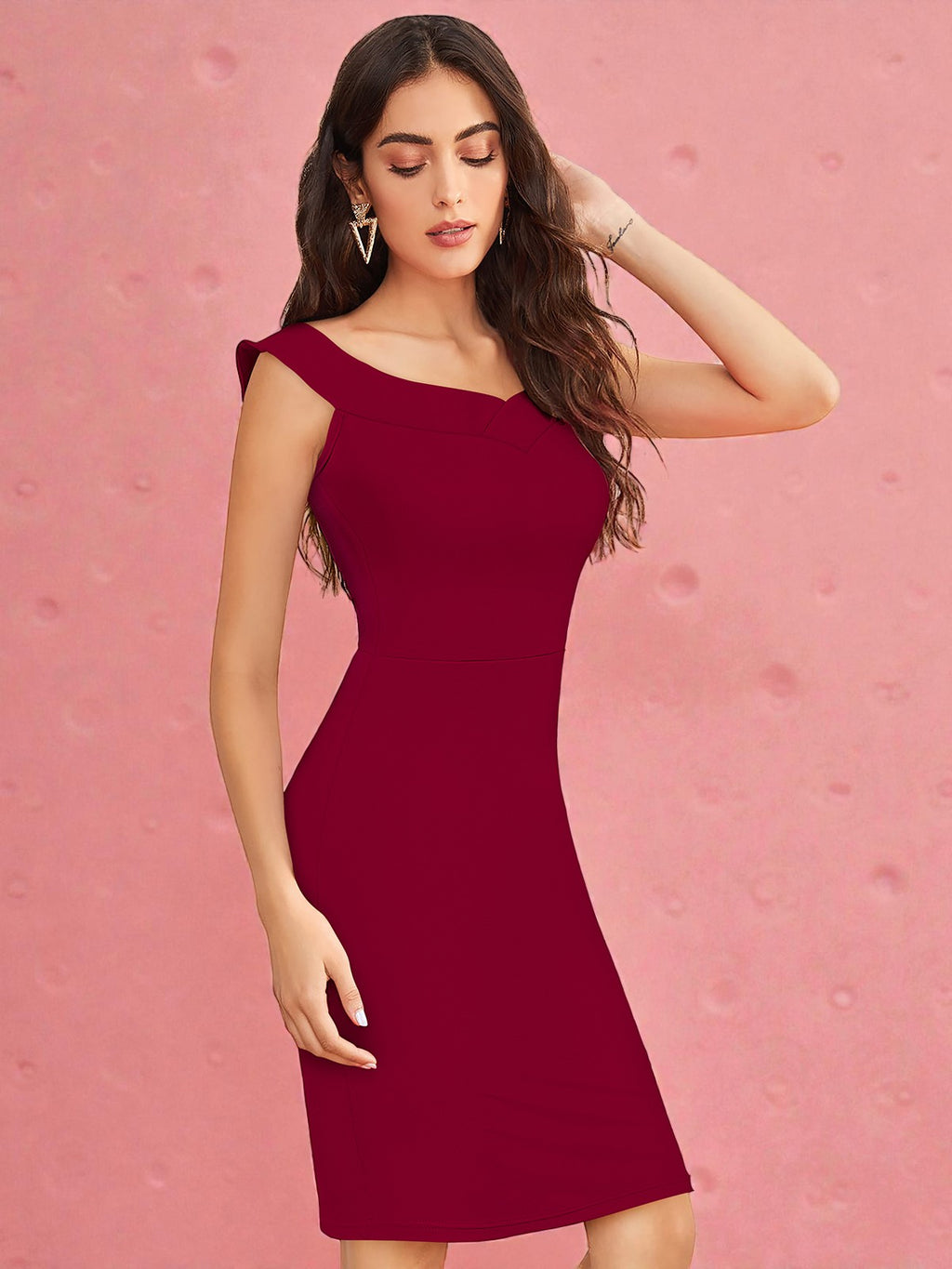 Shoulder Bodycon Dress for Women [2 Colors]
