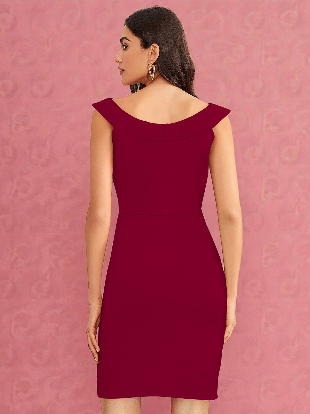 Shoulder Bodycon Dress for Women [2 Colors]