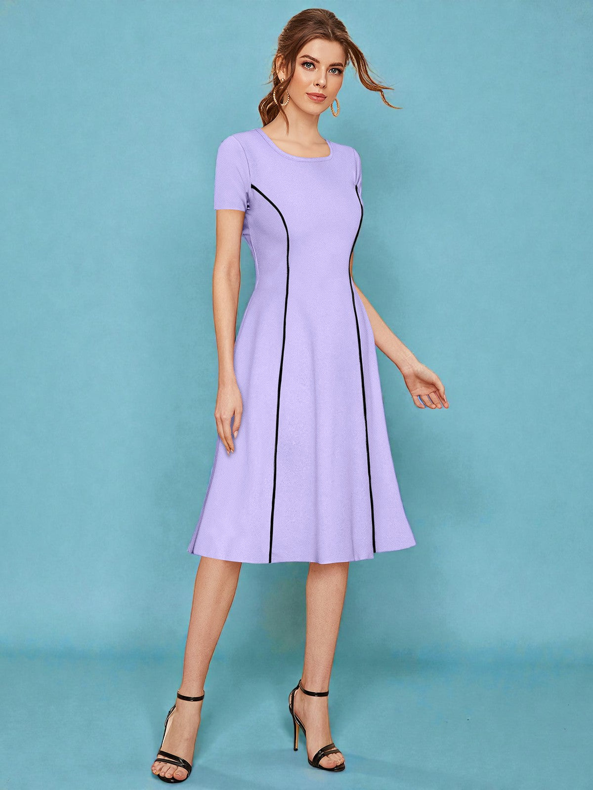 A-Line Midi Fit & Flare Party Dress [2 Colors]