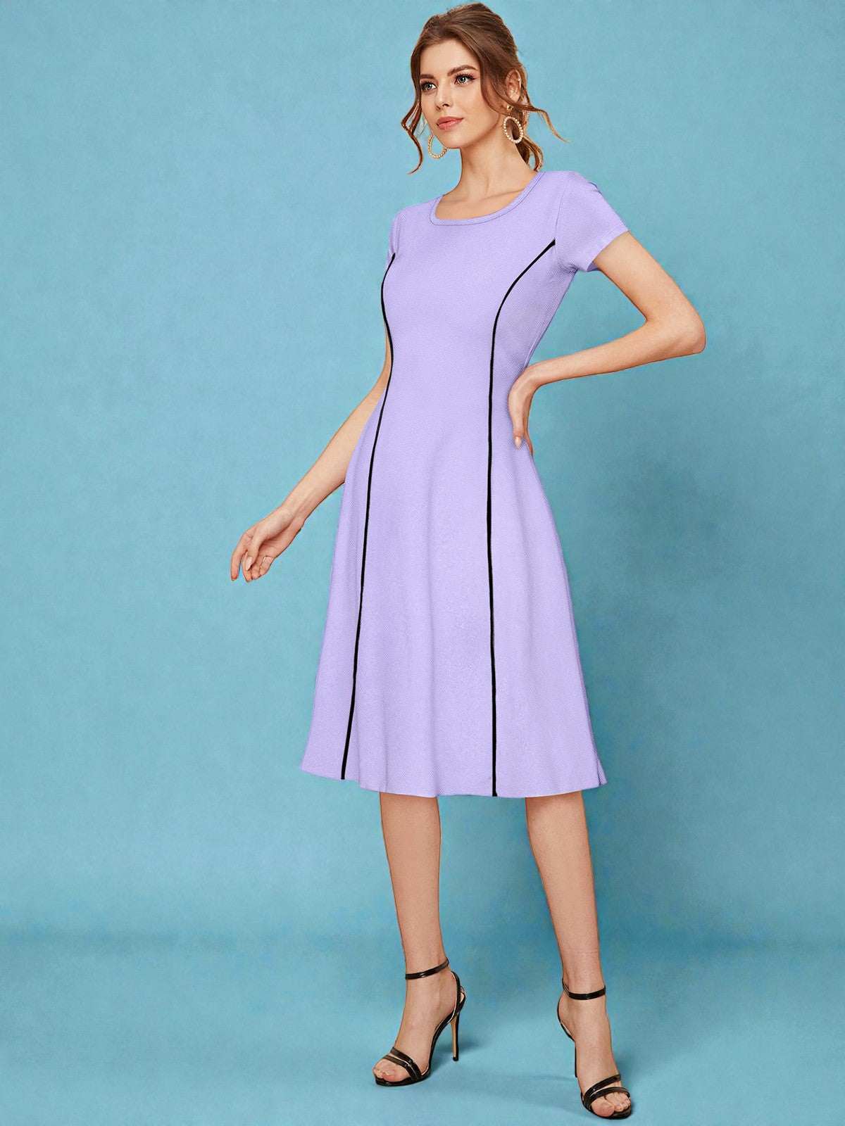 A-Line Midi Fit & Flare Party Dress [2 Colors]