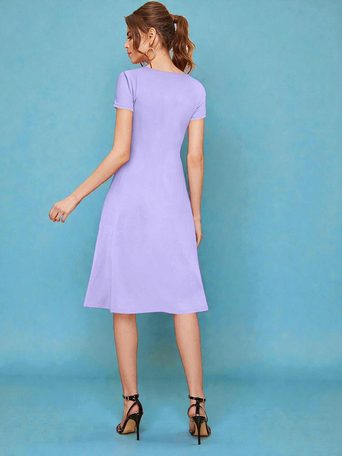 A-Line Midi Fit & Flare Party Dress [2 Colors]