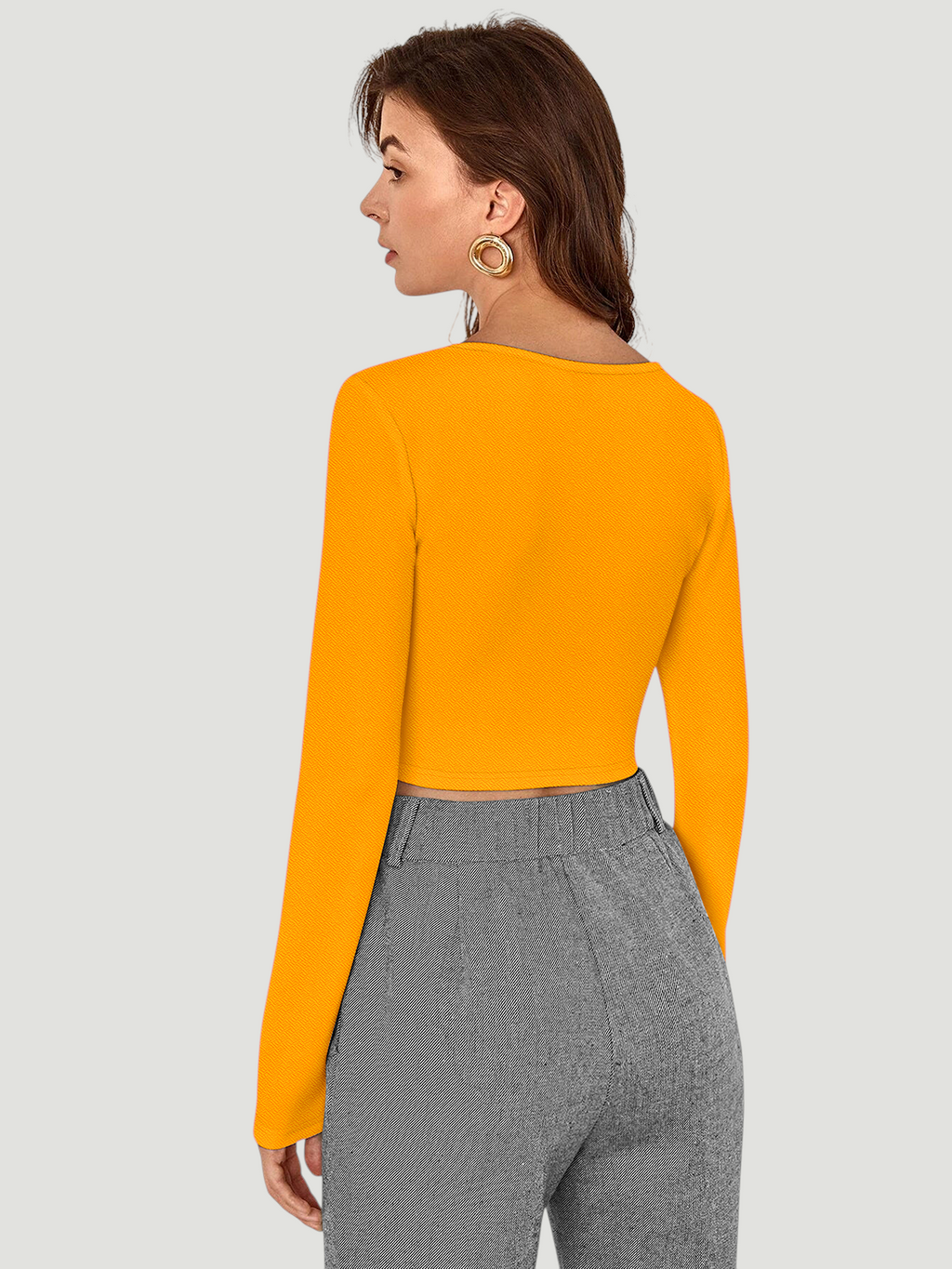 Structured Red Square‑Neck Top [2 Colors]