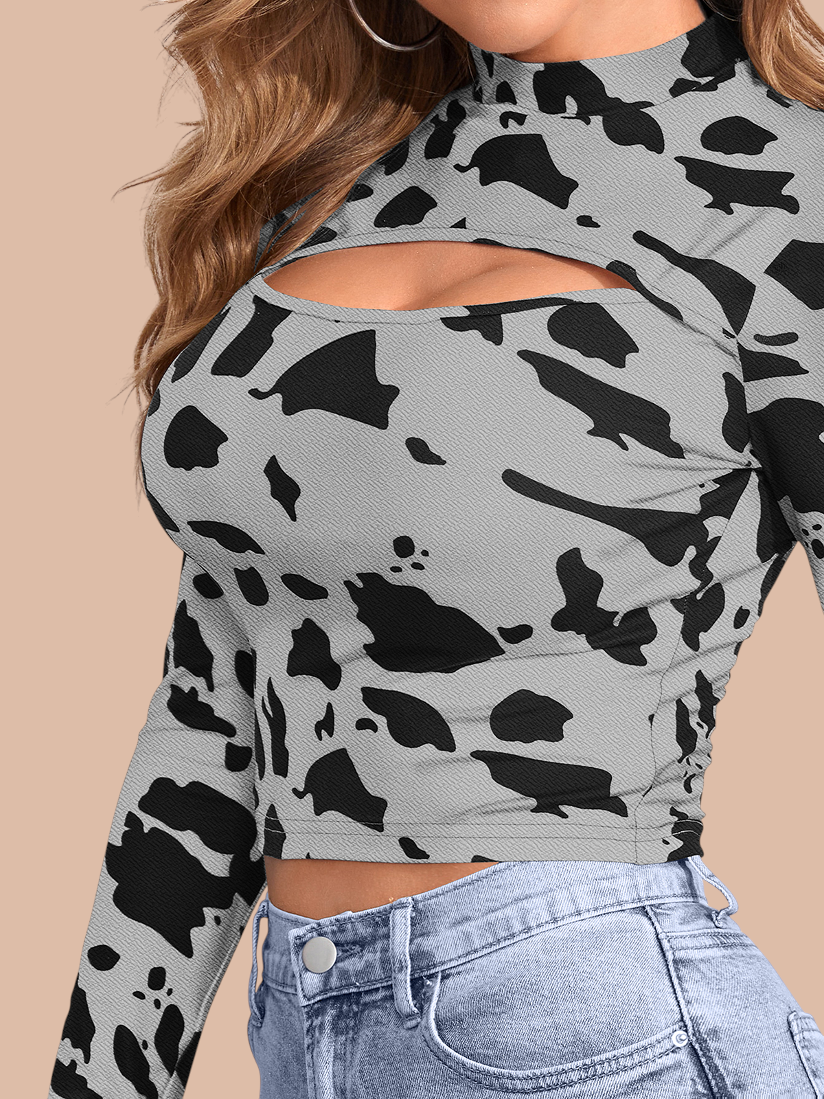 Statement Cow Print Crop Top [3 Colors]
