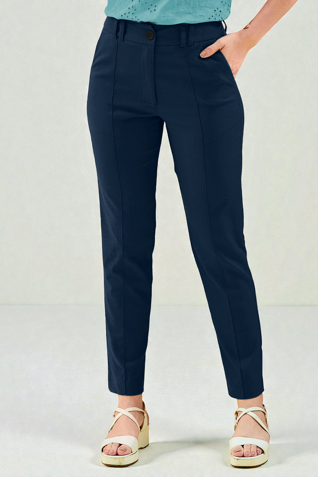 Premium High-Waist Tapered Pants [3 Colors]