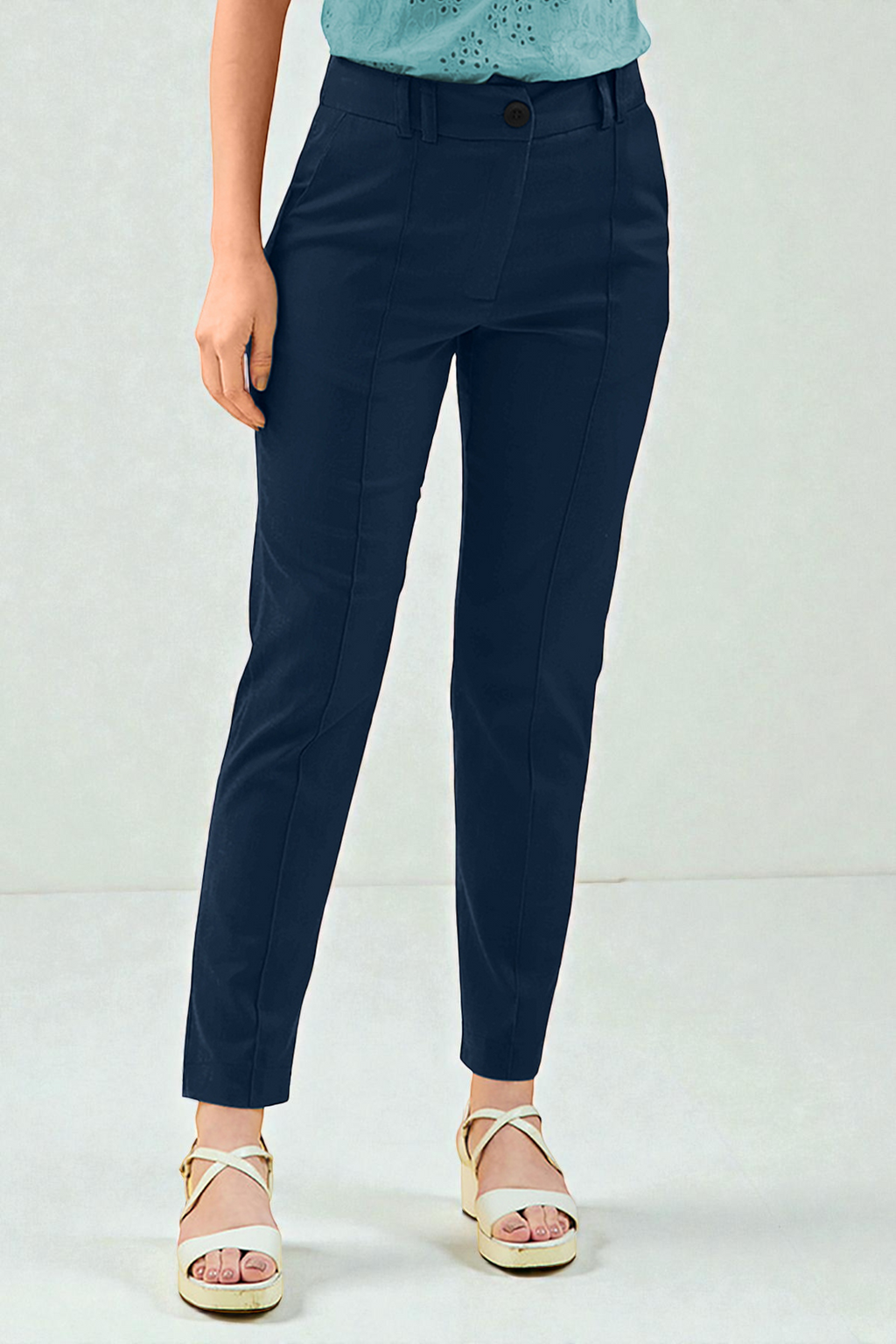 Premium High-Waist Tapered Pants [3 Colors]