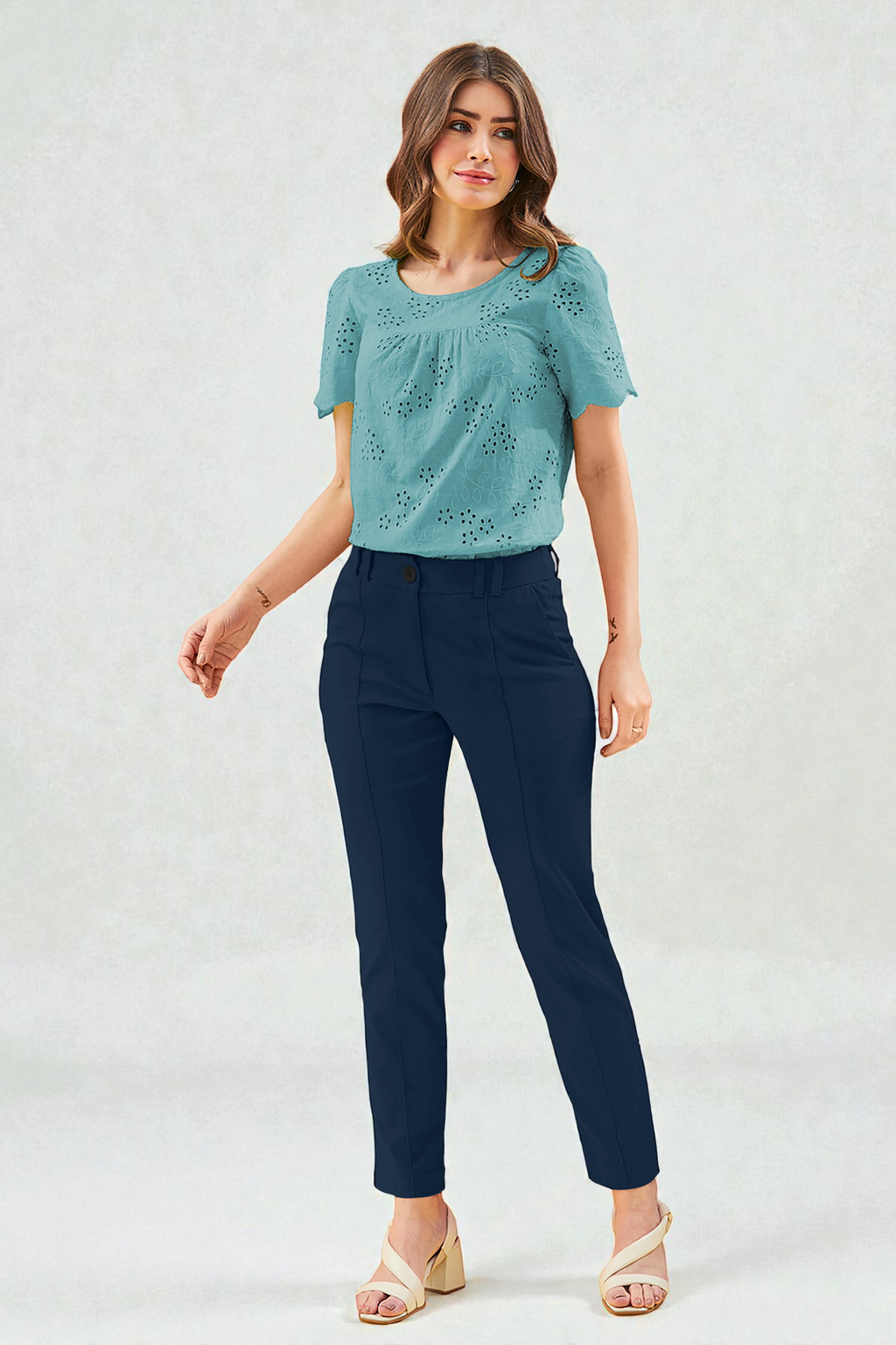 Premium High-Waist Tapered Pants [3 Colors]