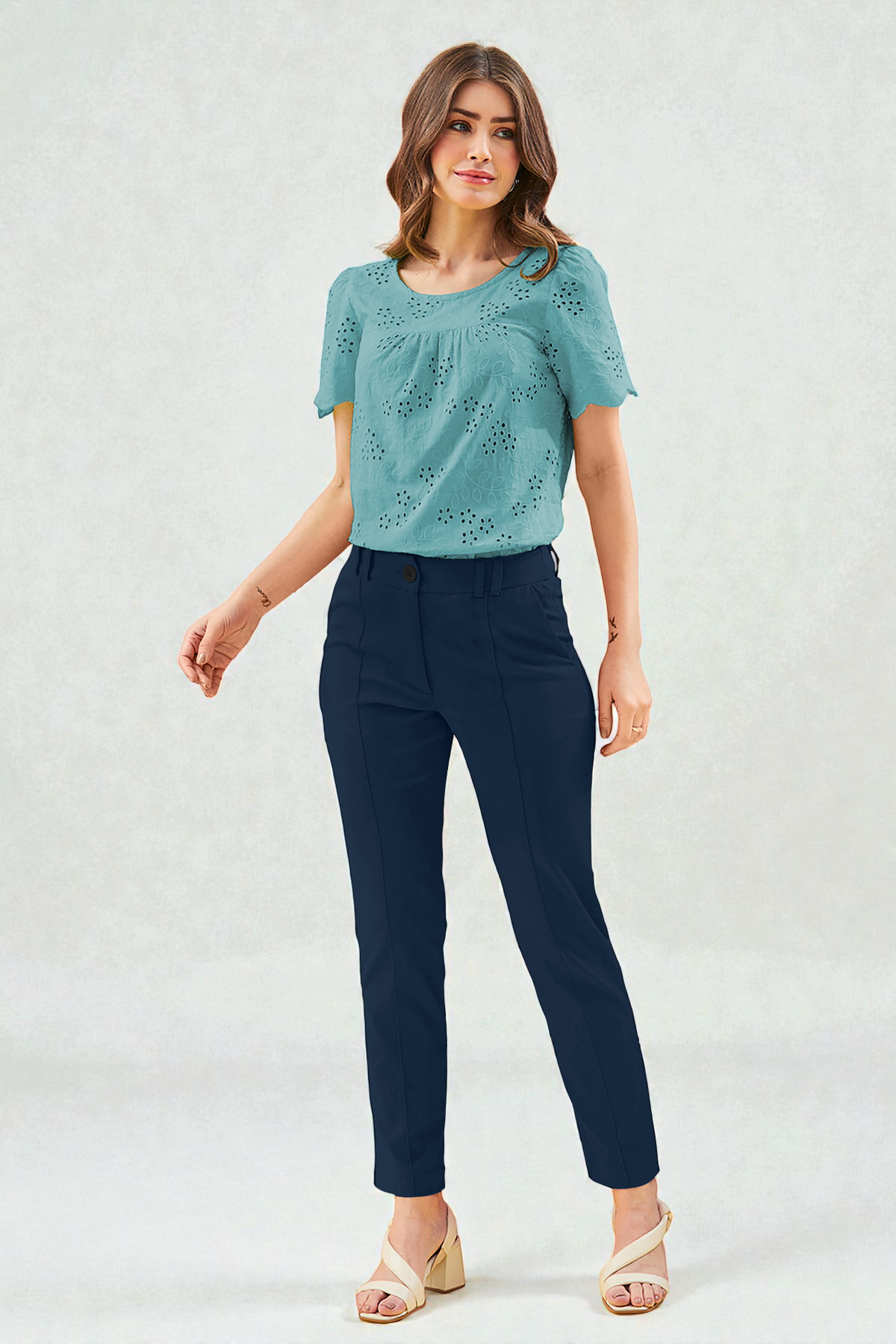 Premium High-Waist Tapered Pants [3 Colors]