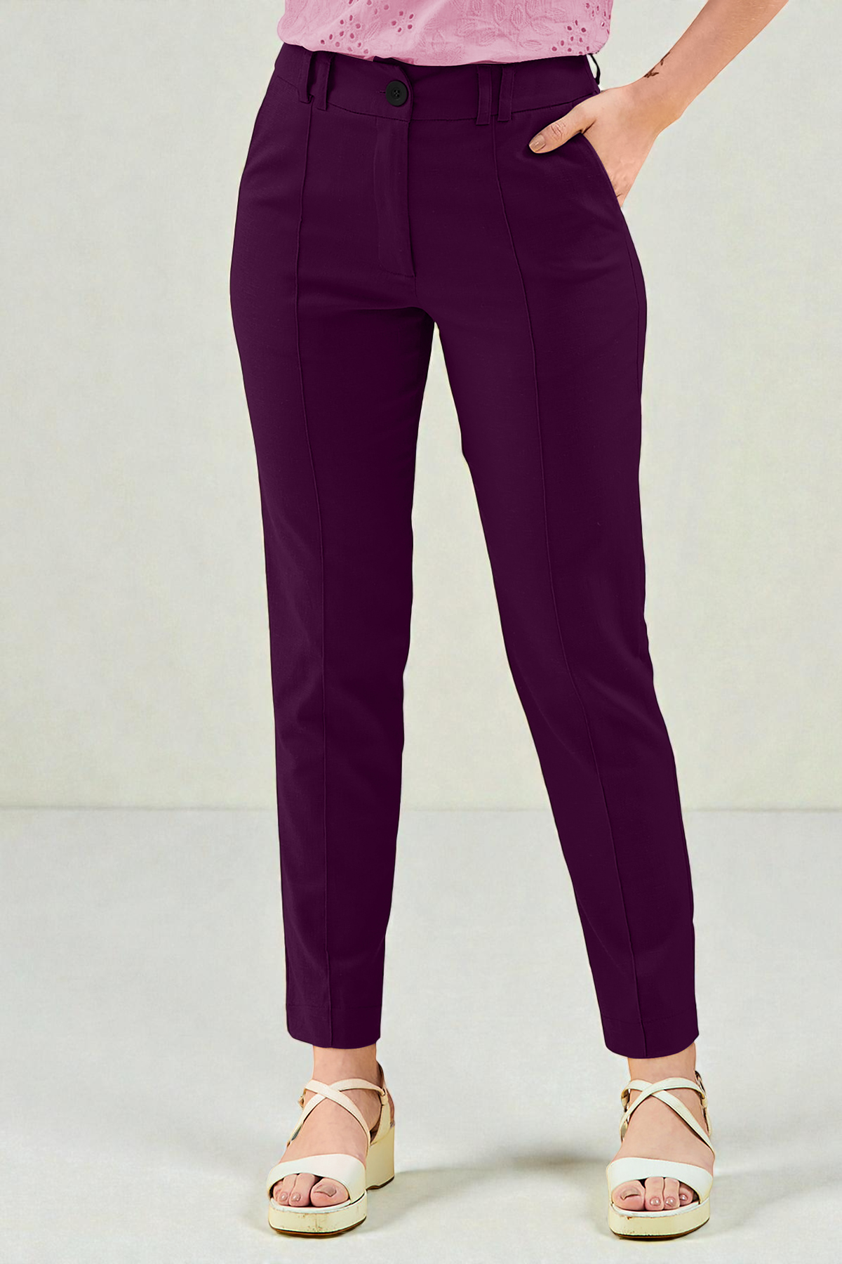 Premium High-Waist Tapered Pants [3 Colors]