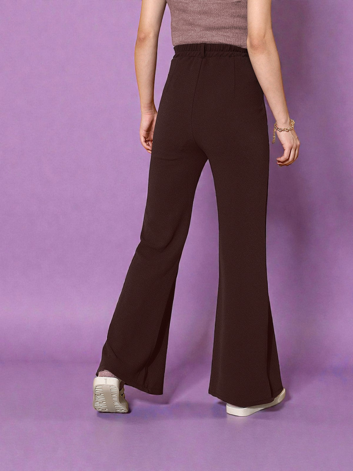 Chic High-Waist Wide Fit Trousers [3 Colors]